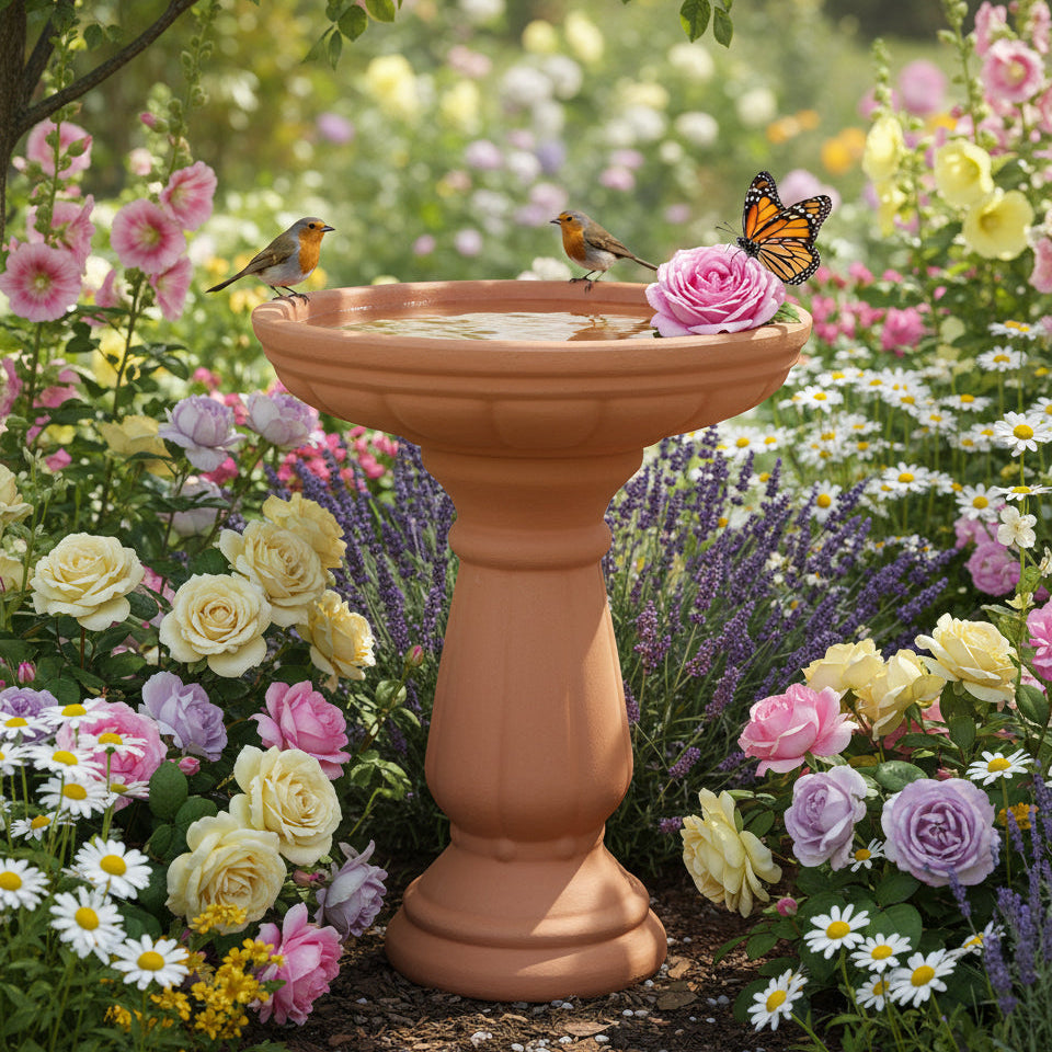 Terracotta Birdbaths