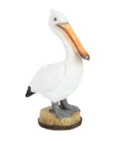 21cm Standing Pelican on Log