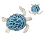 11cm Coral Finish Turtle with Glitter