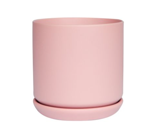 Cylinder Pot with Saucer
