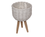 29CM WICKER POT HOLDER WITH LEGS